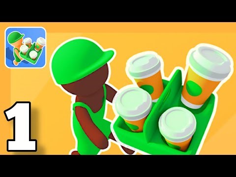 Coffee Break - Gameplay Walkthrough Part 1 Stickman Cafe Simulation (iOS, Android)