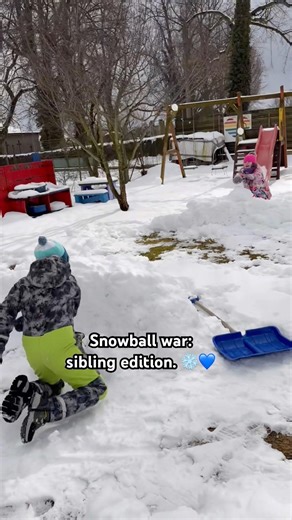 We Built Snow Walls… and Started a Snow Battle 💙 Winter Fun, Autism Style