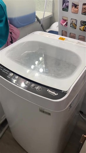 Comfee' Portable Washing Machine, gift, 0.9 cu.ft Compact Washer With LED Display, with pump, 5 Wash Cycles, 2 Built-in Rollers, Space Saving Full-Automatic Washe#labadora #machine #TiktokShopCreatorPi