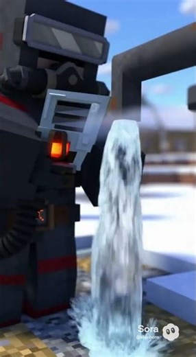 Minecraft Jesus｜Frozen Water Source Thawing｜冰凍水源融化｜#anime