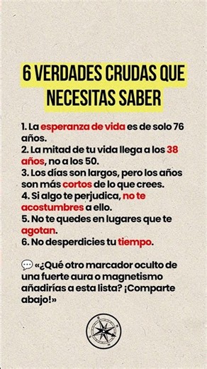 ⚠️ 6 verdades crudas que necesitas saber #frases #motivacion #frasesprofundas