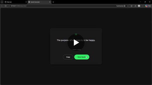 Interactive Quote Generator with JavaScript | Abhay Arya posted on the topic | LinkedIn