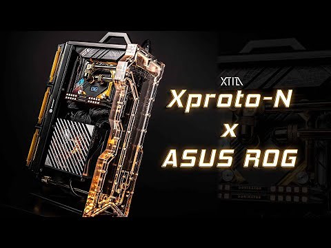 THE GOLDEN LANTERN - ASUS ROG x XTIA XPROTO-N, Custom Watercooling with ITX Case