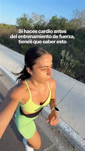 Si haces cardio antes del entrenamiento de fuerza, tienes que saber esto 👇🏽