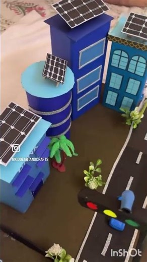 Smart city in future model #art #smartcityproject #project #model #diy3d #mdf #3dproject #craft