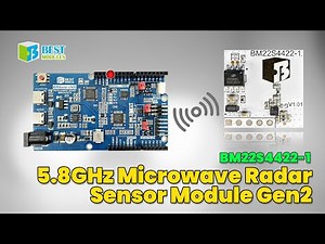 [Sensor Modules | Security] 5.8GHz Microwave Radar Sensor Module Gen2 BM22S4422-1 #RadarSensor