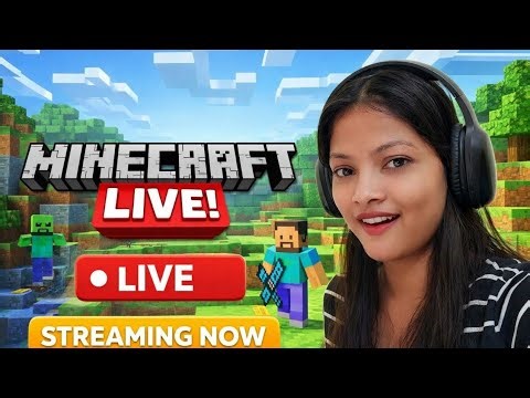 Manu Live Gaming is live Minecraft Chalo Jaldi Build Aage banana hai