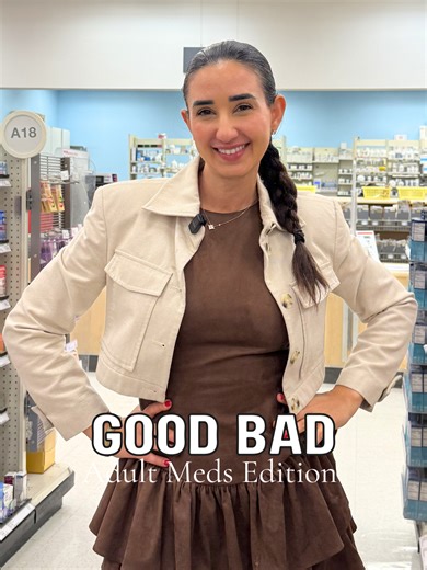 This is good, this is bad! @target Adult Medicine Edition 💊😷🤒 @genexa Severe Cold & Flu Combo ✅ DayQuil Combo Pack ❌ @beekeepers_naturals Propolis Cough Syrup ✅ Robitussin Cough Chest Congestion ❌ @proper Immune Support ✅ Airborne Immune Support ❌ @genexa Sleepology ✅ Olly Sleep ❌ @badgerbalm Aromatic Chest Rub ✅ Vicks Vapor Rub ❌ @harmlessharvest Coconut Water ✅ Pedialyte ❌ Check the link in my bio for my full list of non-toxic medication recommendations!