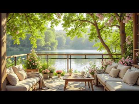 Cozy Spring Balcony by the Lake 🌿 A Beautiful Nature Sanctuary to Unwind