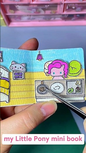 My Little Pony mini book DIY Paper Crafts #papercraft #diypapercraft #mylittlepony #cutecraft