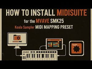 How to install MIDISuite for the MVAVE SMK25 and MIDI mapping preset for Koala Sampler.