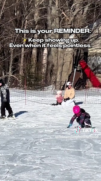 Mamas, I need to talk about how my 3-year-old just put me to shame. 🤦🏽‍♀️ For the past two winters, we were out here chasing a tiny human down a mountain like two overqualified but underpaid personal assistants. She’d barely stay up, we’d barely stay sane. It was chaos. But THIS winter? Sis is out here looking like she’s training for the X Games. 🏂 Like… did she just land a trick, or am I hallucinating from lack of sleep? And that’s when it hit me—this is motherhood. We grind, we show up, we 