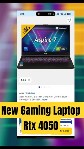 I Found New Gaming Laptop - Acer Aspire 7 Rtx 4050 - Review Buy or not ?
