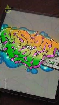 Digital graffiti on iPad with procreate app #graffiti #procreate #art