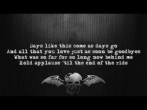 Avenged Sevenfold - Easier [Lyrics Video]