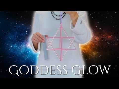 Goddess Glow Crystal Singing Merkaba (7.5”) | Sacred Geometry Sound