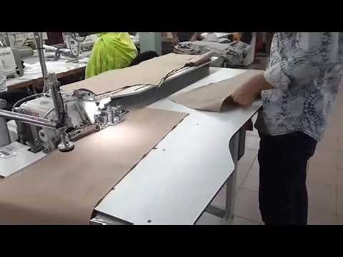 Edge overlock by automatic serging machine