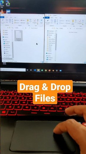 How to Drag and Drop with touchpad in windows 10 Laptop
