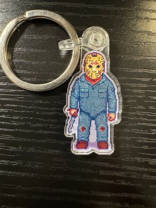Porte-clés en acrylique Jason Voorhees - Parfait pour les fans d'horreur ! - Etsy France