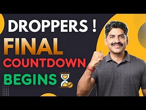 Final Countdown Begins...| Strategy For Droppers | Sahyadri Tutorials | Mahesh Sir