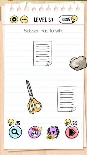 Brain Test – Level 57 Solution | All Answers & Walkthrough #BrainTest #PuzzleGame #Shorts