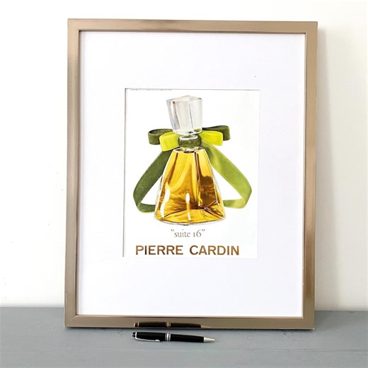 Original 1950s Vintage Pierre Cardin Perfume Bottle Ad Print From Vogue Magazine - Etsy