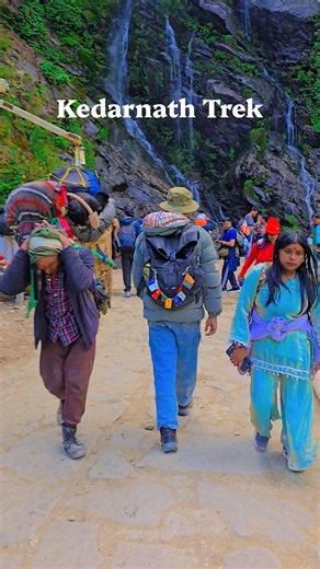 Kedarnath Trek #kedarnath #travel #trip #mountains #ytshorts