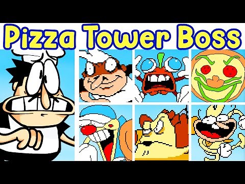 Friday Night Funkin': Peppino VS All Pizza Tower Bosses [Dish Served Hot Playable ]/FNF Mod]