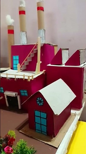 Pollution model for School project | Air & Water pollution project #diy #Pollution #shorts