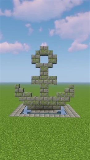 Minecraft Anchor Statue ⚓#minecraftbuilding #mine #minecrafttutorial #minecraftmeme #minecraft