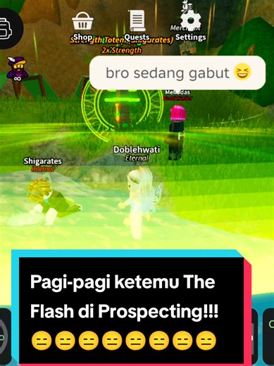 Pagi-pagi main sama bang Mel malah ketemu player anomali. jangan ditiru yaa adik-adik Kaka Wati 🤣🤣🤣 belum aku report, lucu soalnya 🤣🤣🤣 kalo ketemu blio lagi, tolong direport yaaa 😊😊😊 #roblox #prospecting #prospectingroblox #robloxfyp #fyp