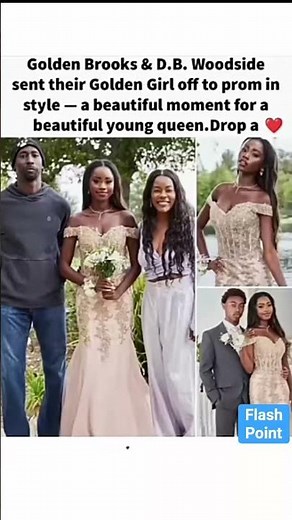 Golden Moment "Golden Rooks & D.B. Woodside Send Their Daughter to Prom in Style" #fyp #ytshorts
