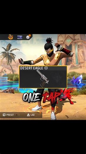 DESERT ONE TAP TRICK ☠️ #shorts #shortsfeed #freefire #garibgaming