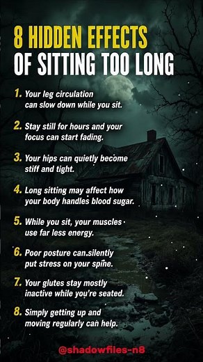 The Psychology of Sitting Too Much 8 Silent Ways It's Damaging Your Body #psycholgyfacts #shorts