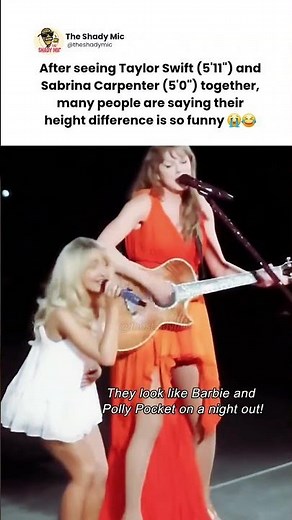 Taylor Swift & Sabrina Carpenter Height Difference Has Fans Laughing 😂 #taylorswift