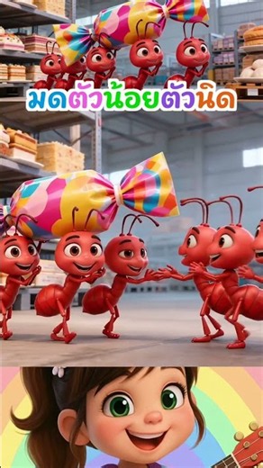 มดขยันสามัคคี! มาเต้นตามกันเลย ยู้ฮู! 🐜🎶 #เพลงเด็ก #หนูมาลี #kidssongs