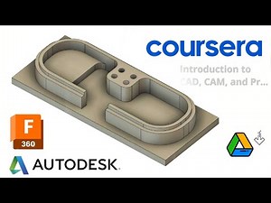 fusion 360 tutorial #autodesk #cad #cam #cnc #fusion360 #engineering #coursera