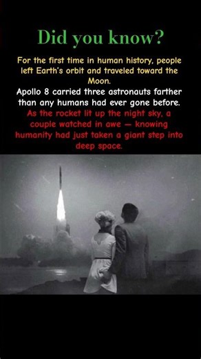 Apollo 8 (1968) – The Mission That Took Humans to the Moon First #facts #historyshorts