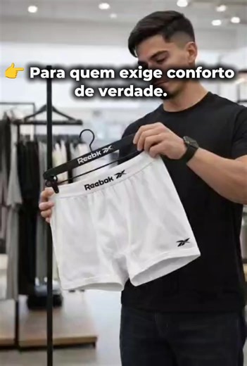 Kit com 6 cuecas da Reebok Oportunidade imensa Conforto para o Seu dia a dia #modamasculina #Tiktokshop #reebok #TikTokAchados