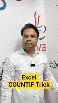 Excel COUNTIF Trick 🤯 | Count Male & Female Candidates in Seconds! #excel