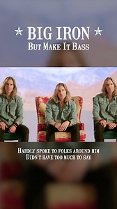 BIG IRON. Now playing at all the places. #basssinger #martyrobbins #bigiron | Geoff Castellucci