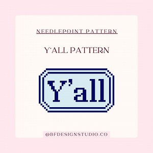 Y'all Needlepoint Pattern: Beginner-friendly Painting Chart on 13 Mesh (PDF Download) - Etsy