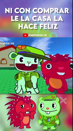 Flippy le compra una casa a Flaky en Roblox