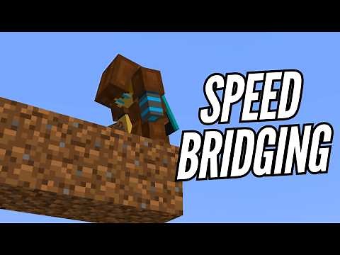 Learn this Easy Fast Minecraft Bridging Method (updated tutorial)