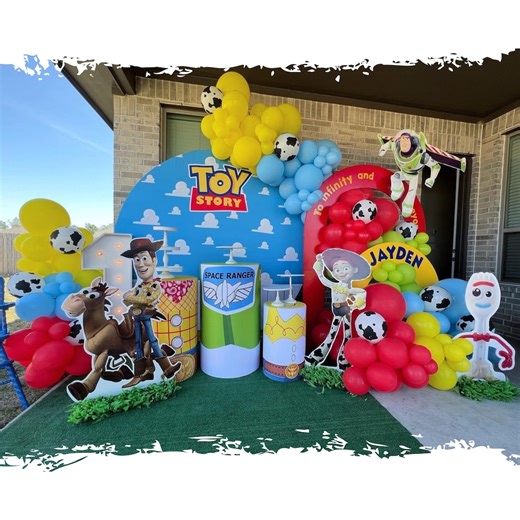 Toy Story Inspired Balloon Garland Kit – Cowboy & Space Ranger Party Decorations, 1st Birthday Balloon Arch, Kids Birthday Backdrop - Etsy