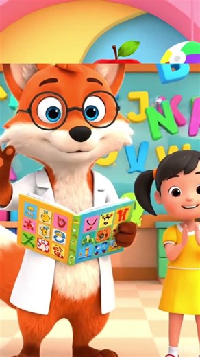 ABCD सीखो लोमड़ी मैम के साथ 🦊 | ABC Song for Kids | Hindi Cartoon Learning ✅