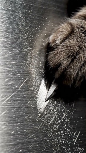 Hardcore Cat ASMR: Scratching with a Metal Nail #cat #funny #kitten #cute