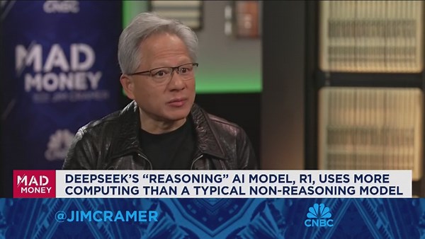 Nvidia CEO Huang: DeepSeek's R1 reasoning AI consumes 100x more compute than non-reasoning AI