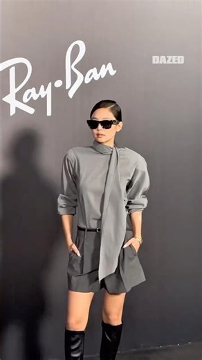 Ray ban fit her so well 🫶🏻 jennie at rayban pop up store in seoul #jennie #blackpink