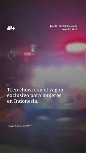 Tren choca con el vagón exclusivo para mujeres en Indonesia - N+